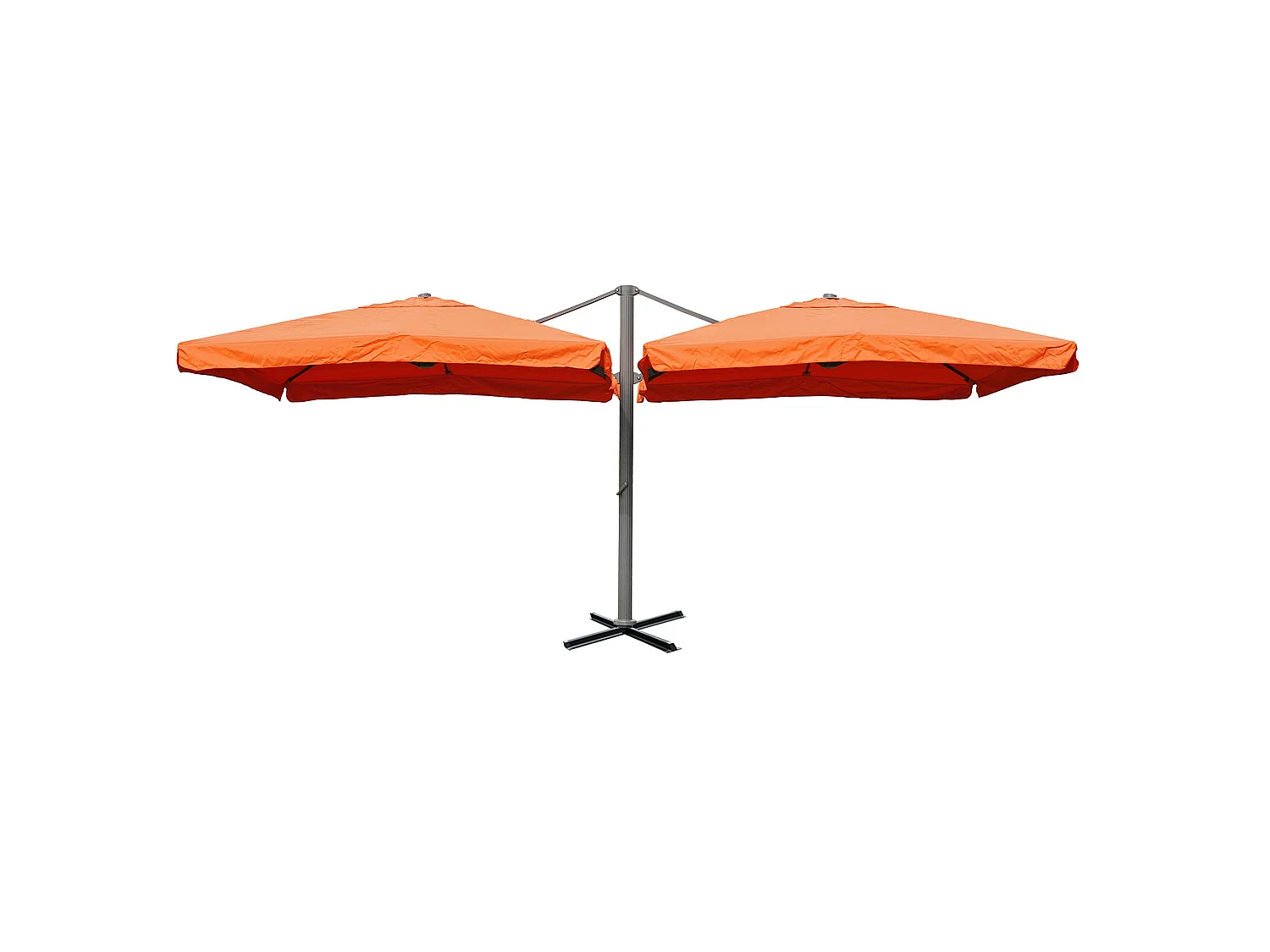 Doppel-Ampelschirm T44, Terracotta