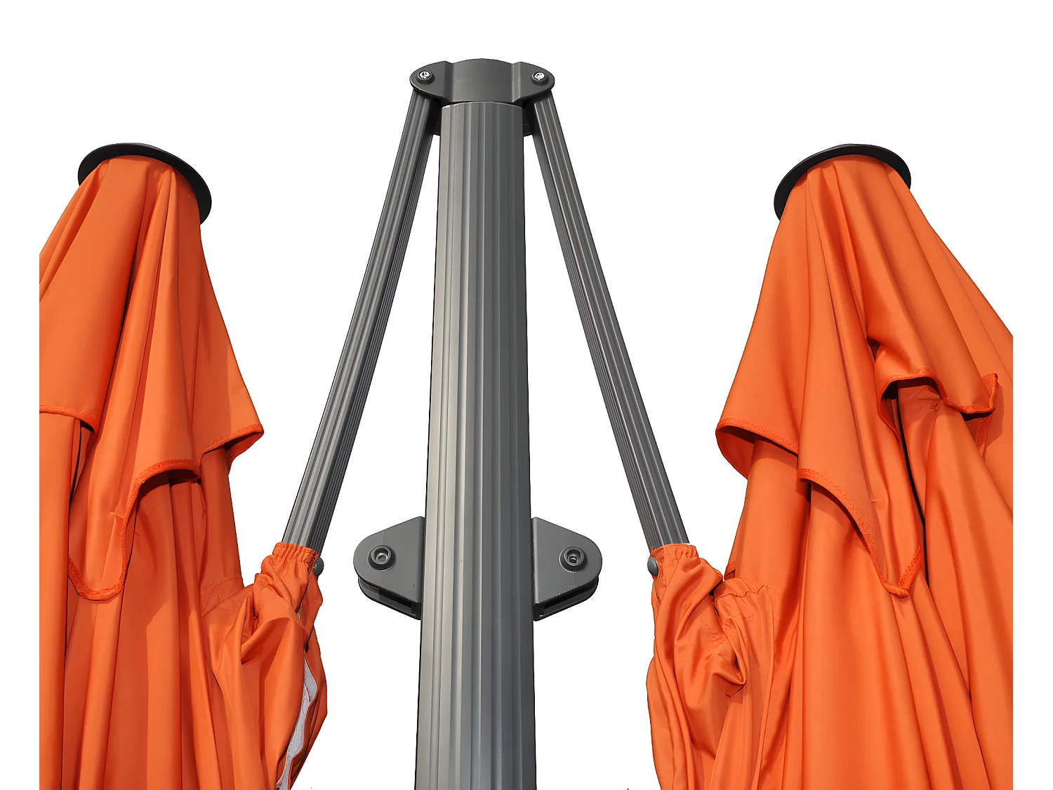 Doppel-Ampelschirm T44, Terracotta