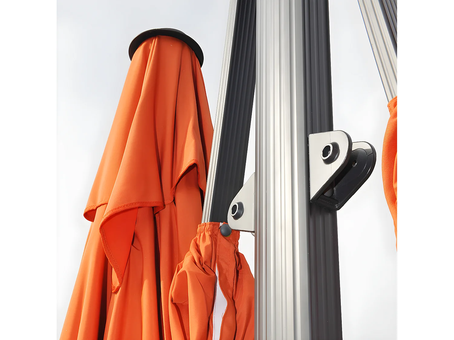 Doppel-Ampelschirm T44, Terracotta