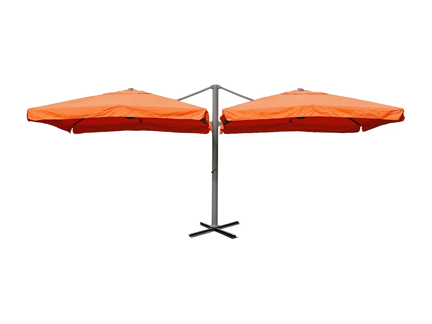 Doppel-Ampelschirm T44, Terracotta