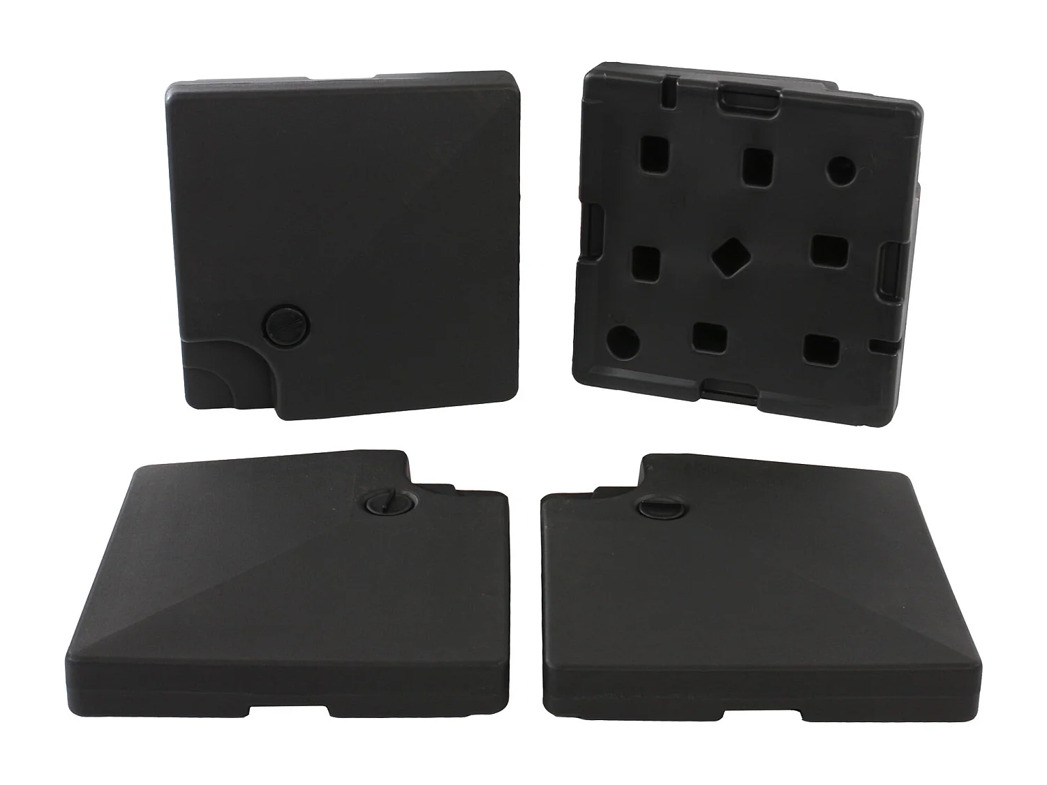 Ampelschirm MCW-A96 III, Flap, creme mit Ständer