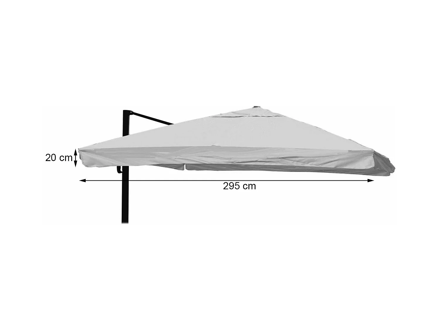 Ersatz-Bezug für Schirm MCW-A96 III, Anthrazit