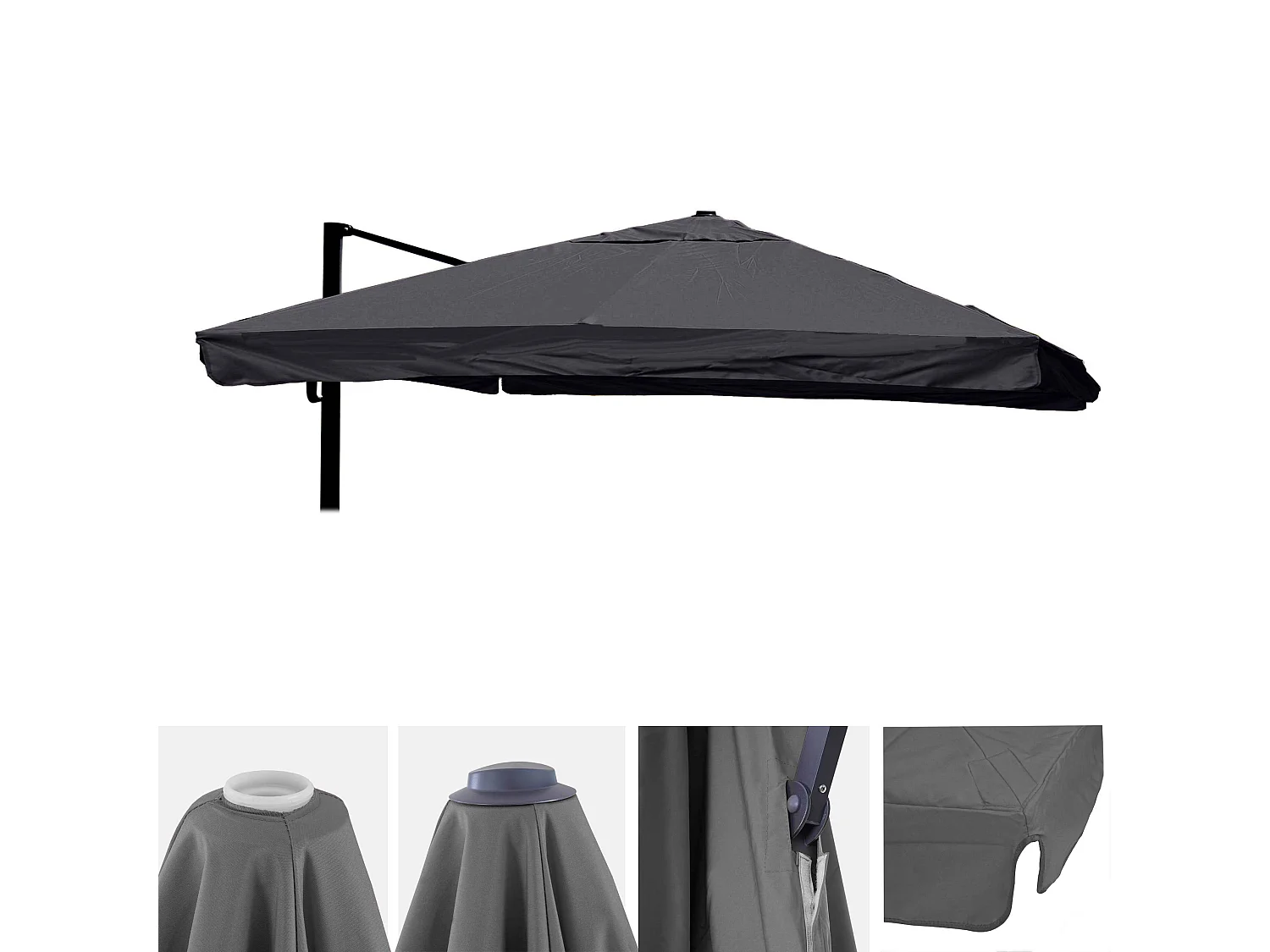 Ersatz-Bezug für Schirm MCW-A96 III, Anthrazit