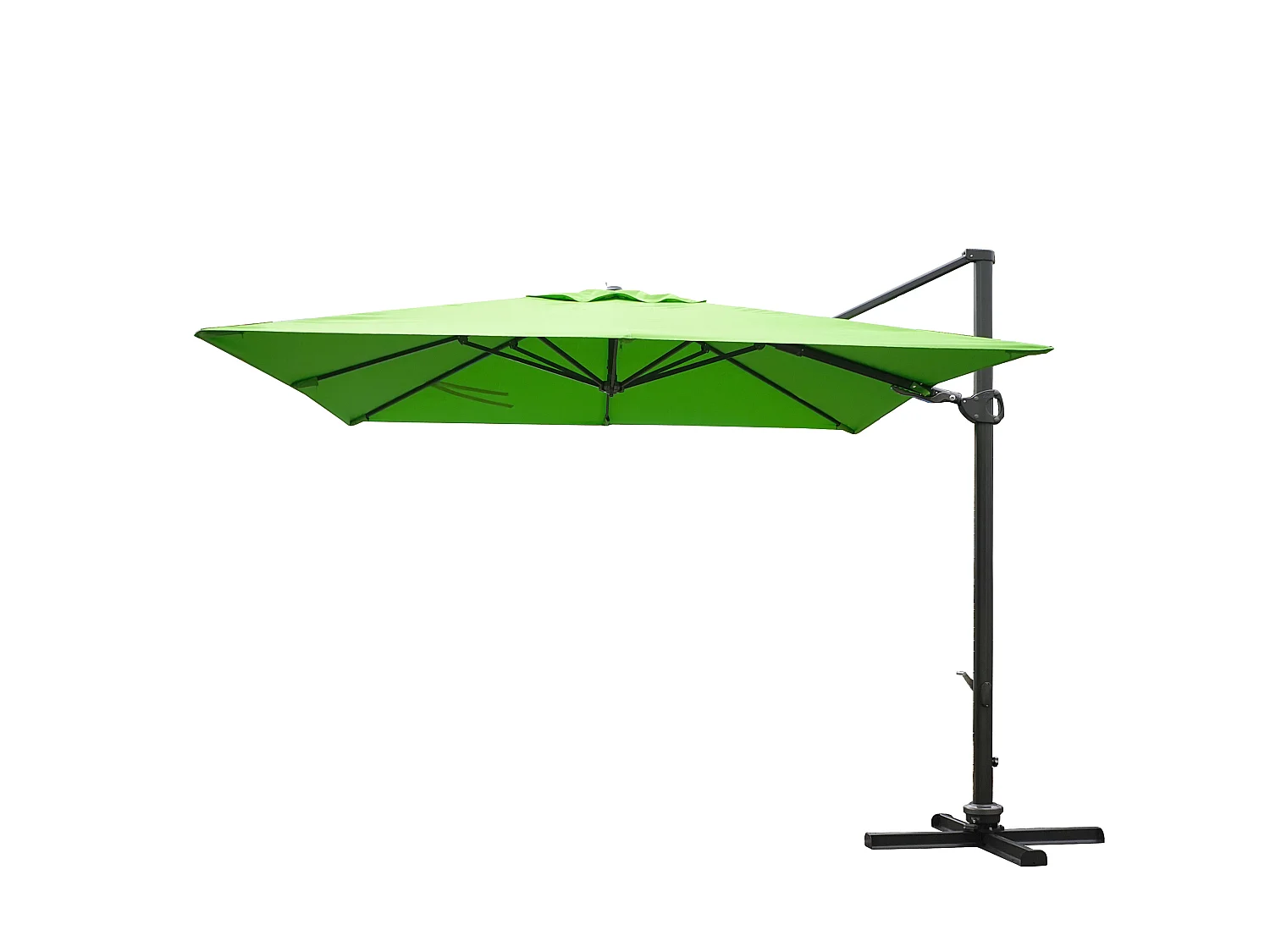 Zweefparasol MCW-A39 I draaibaar,  groen zonder standaard