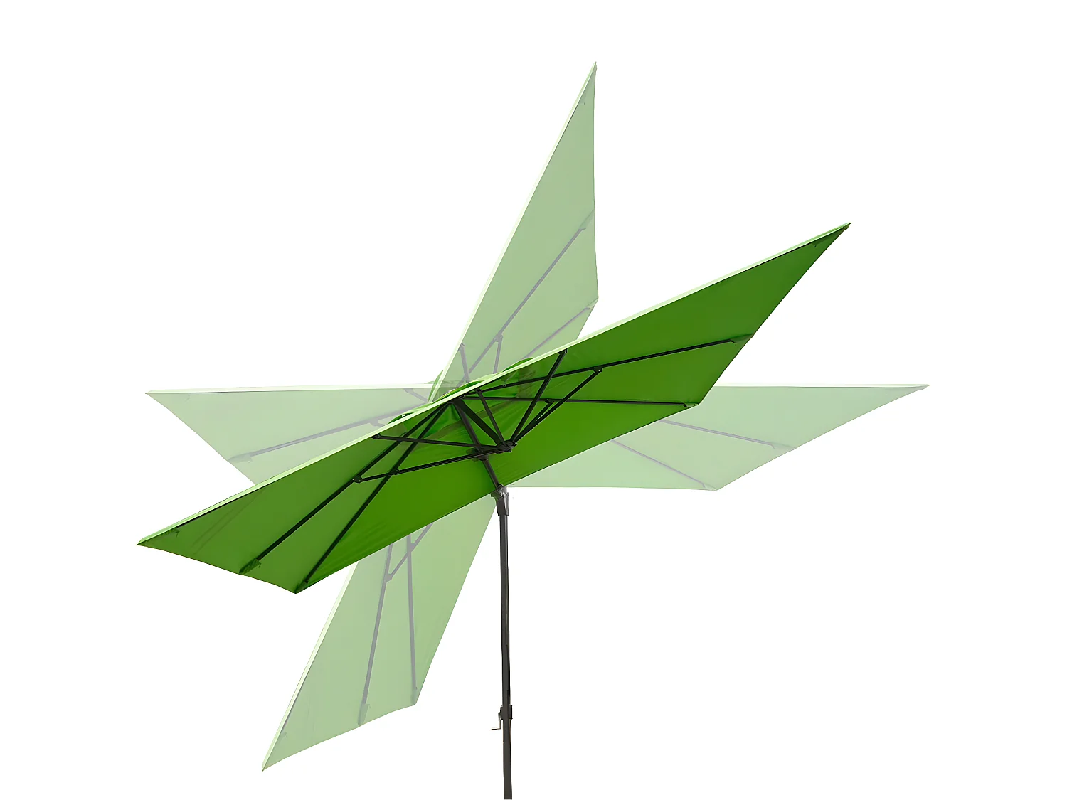 Zweefparasol MCW-A39 I draaibaar,  groen zonder standaard