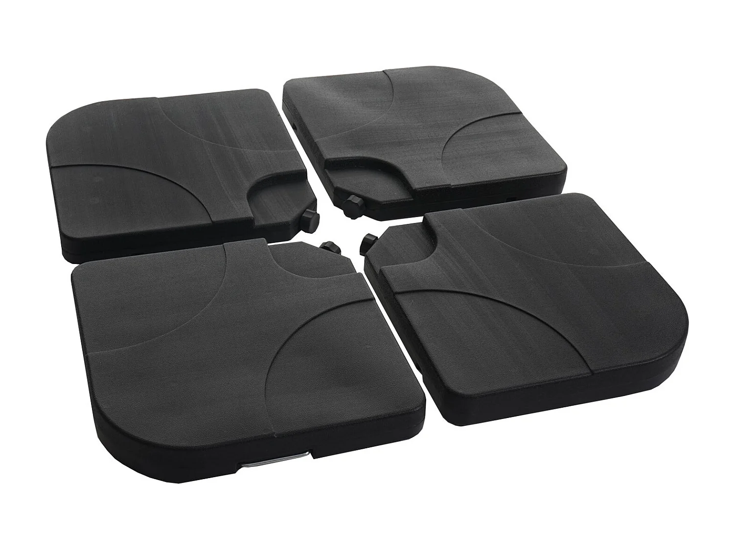 Zweefparasol MCW-A96 I draaibaar,  rood met standaard, draaibaar