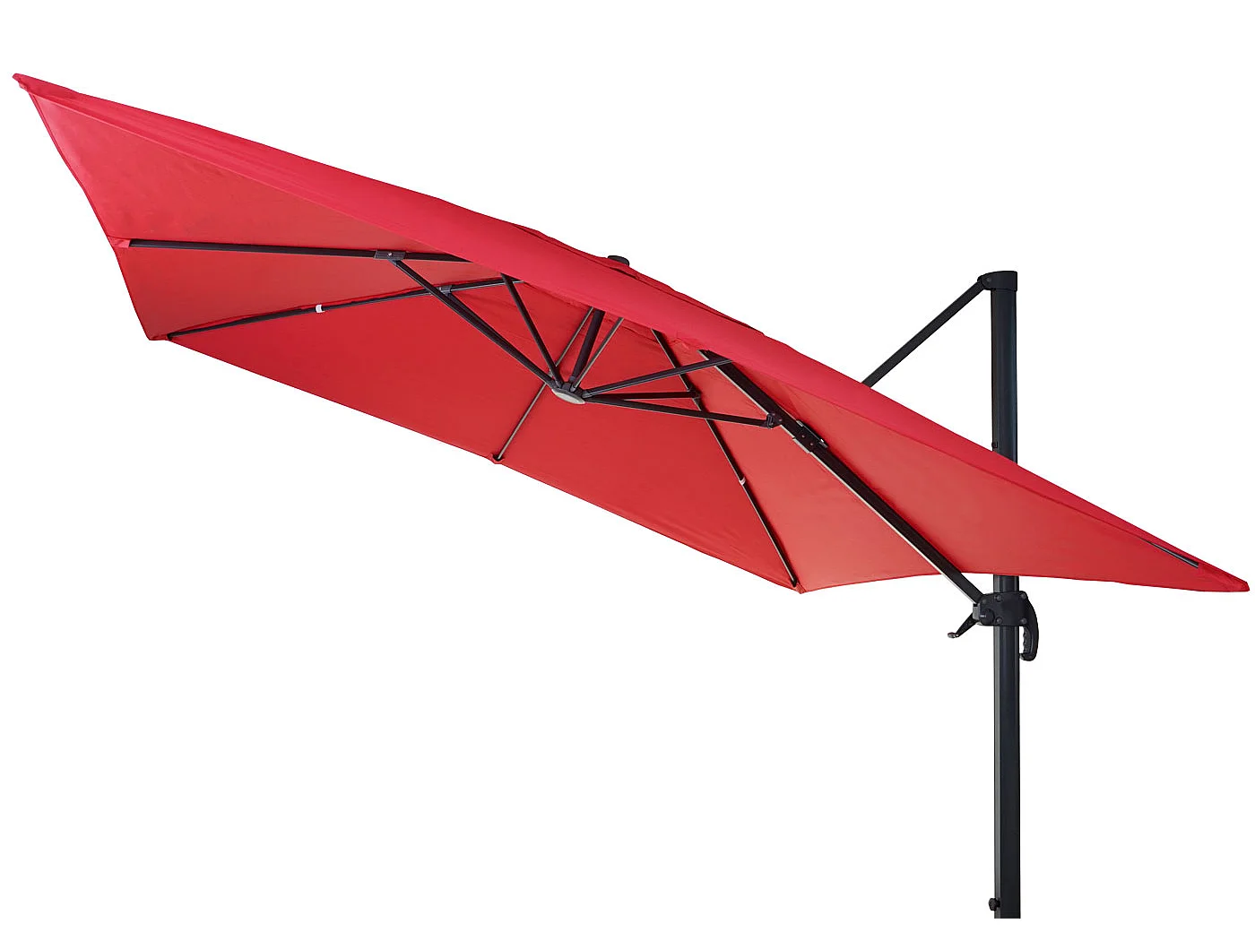 Parasol do świateł drogowych MCW-A96 I obrotowy,  czerwony ze stojakiem, obrotowy