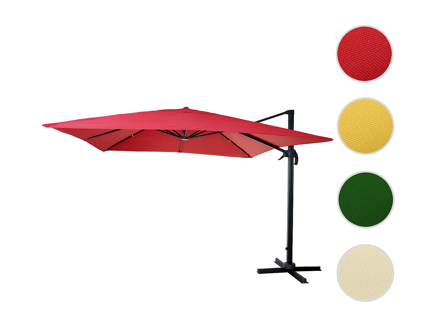 Parasol do świateł drogowych MCW-A96 I obrotowy,  czerwony bez stojaka