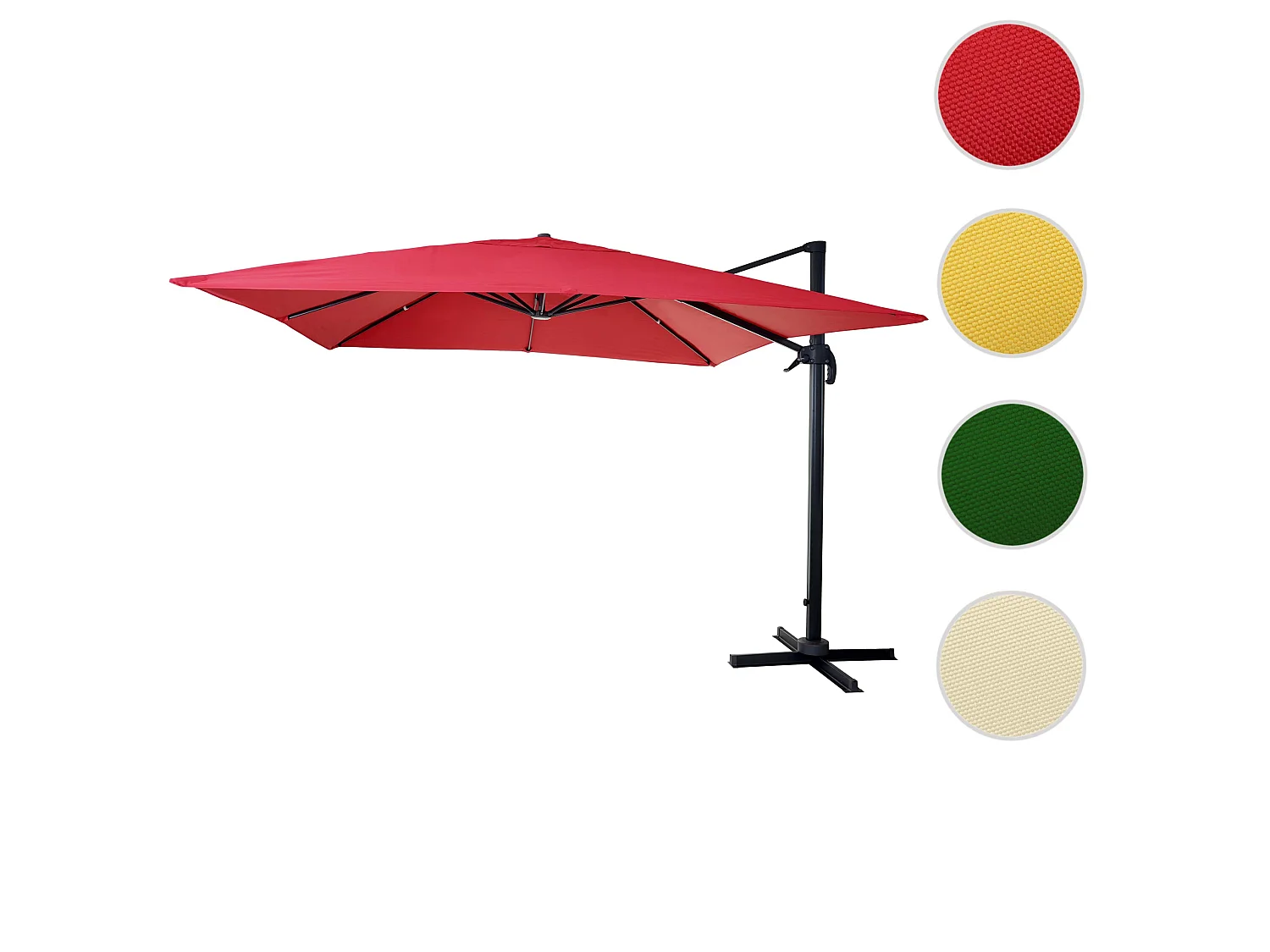 Parasol do świateł drogowych MCW-A96 I obrotowy,  czerwony bez stojaka