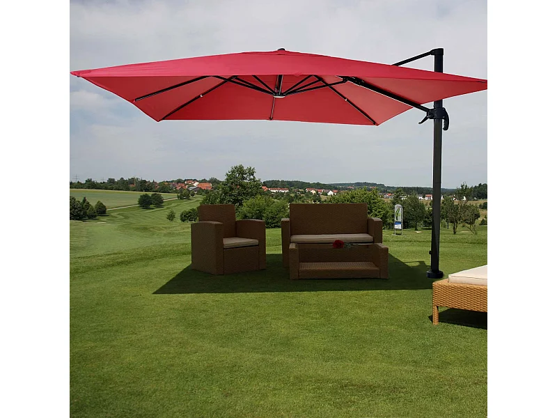 Ampelschirm MCW-A96 I, Rot ohne Ständer