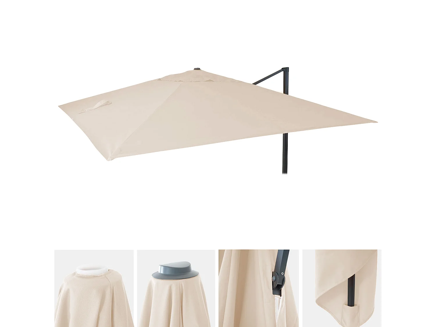 Replacement cover for the MCW-A96 II umbrella,  cream