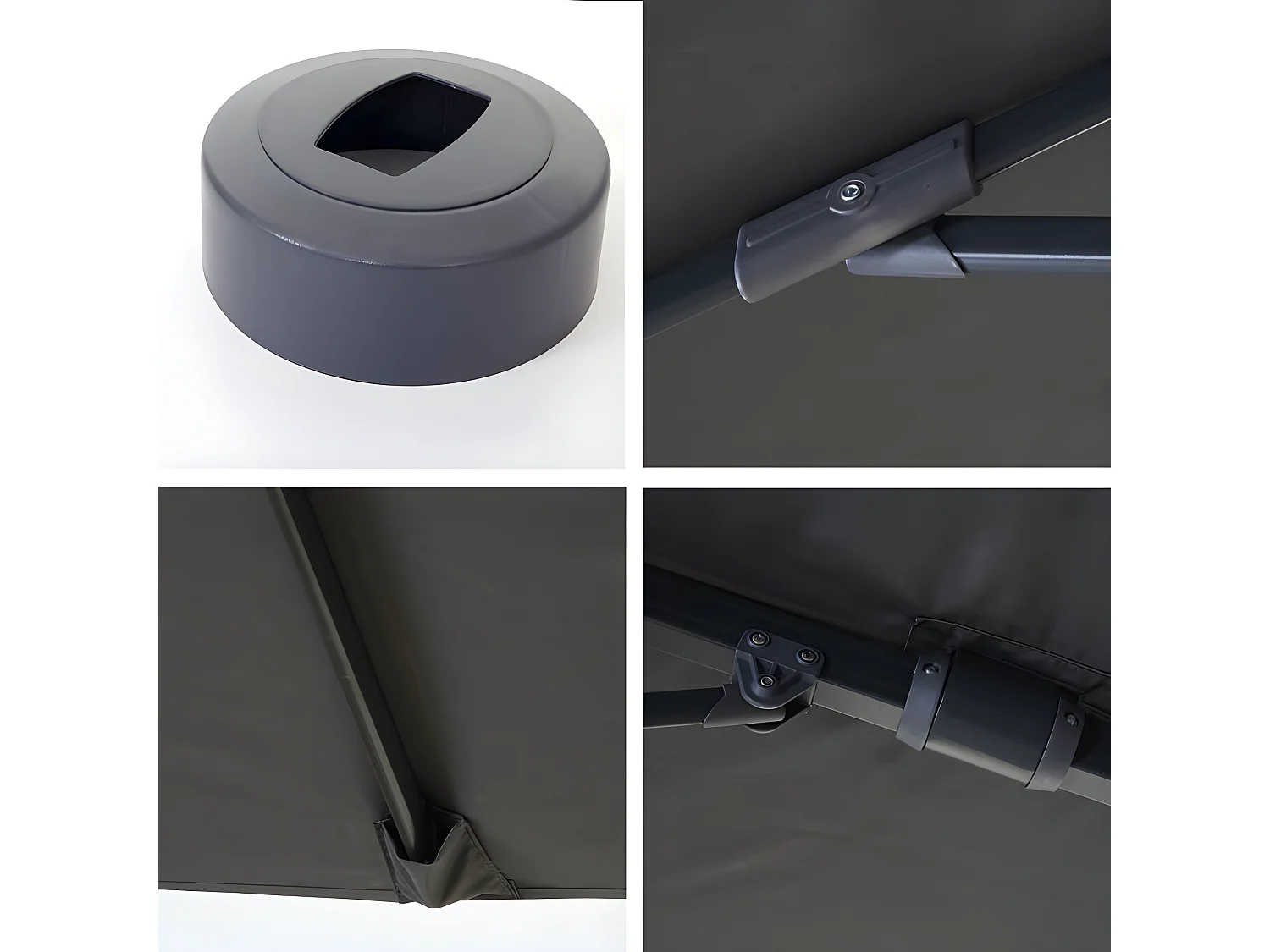 Parasol świetlny MCW-A96 III,  antracyt ze stojakiem