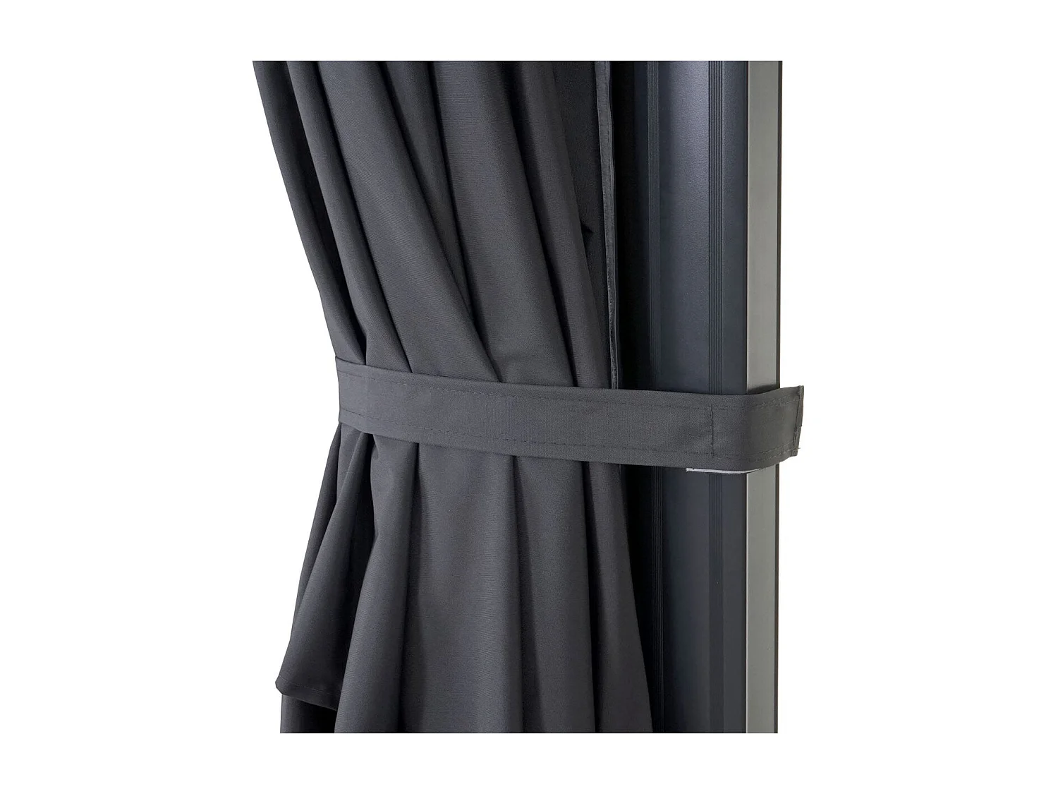 Obrotowy parasol wspornikowy MCW-A96 III,  Klapa, antracyt ze stojakiem, obrotowy