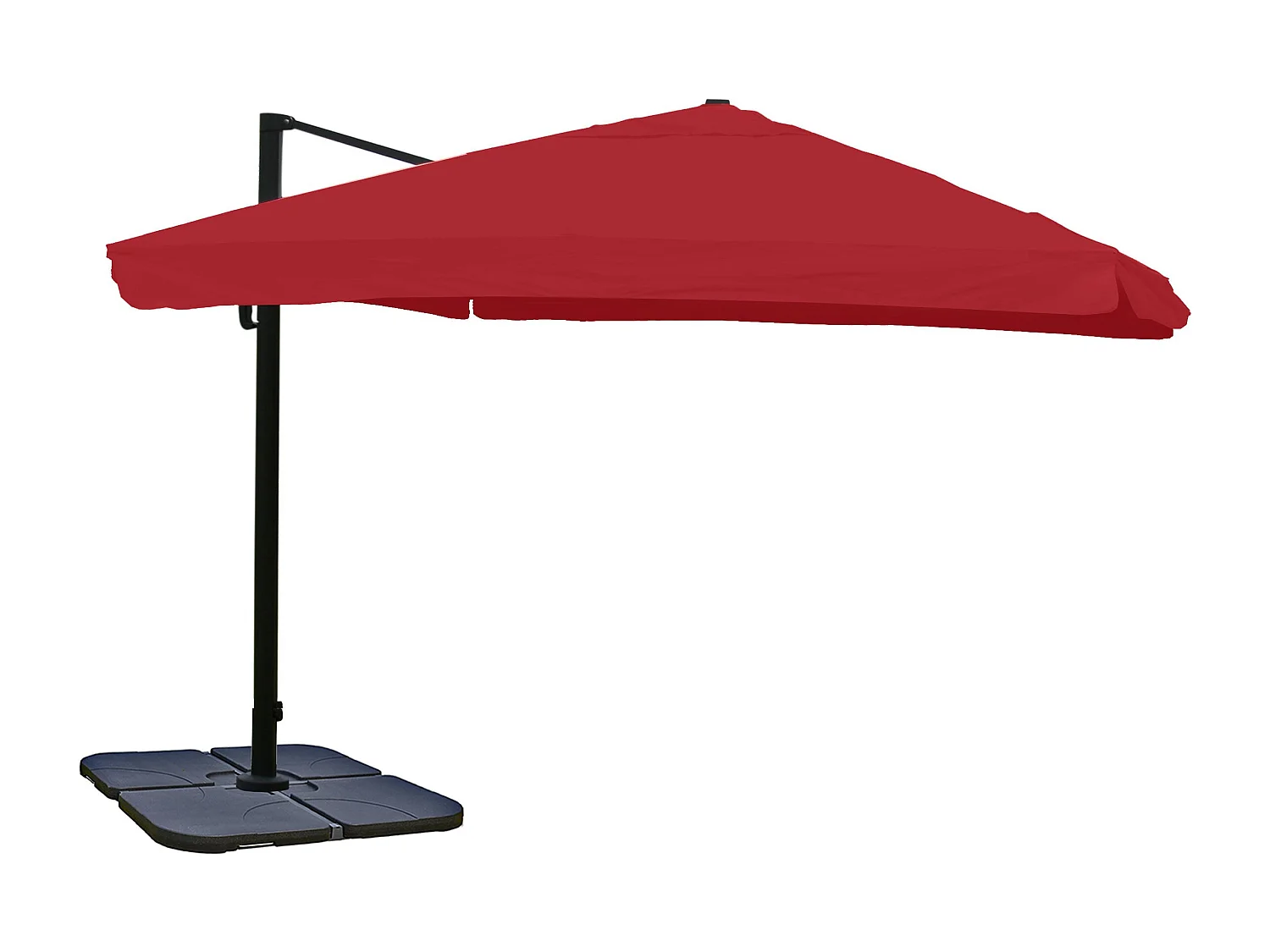Paraply MCW-A96 I,  Flap, bordeaux med stativ