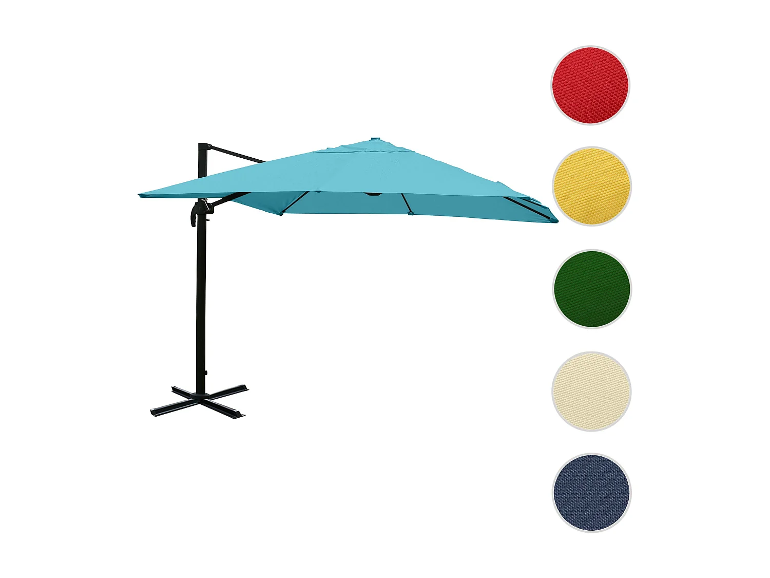 Parasol świetlny MCW-A96 II,  turkusowy bez stojaka