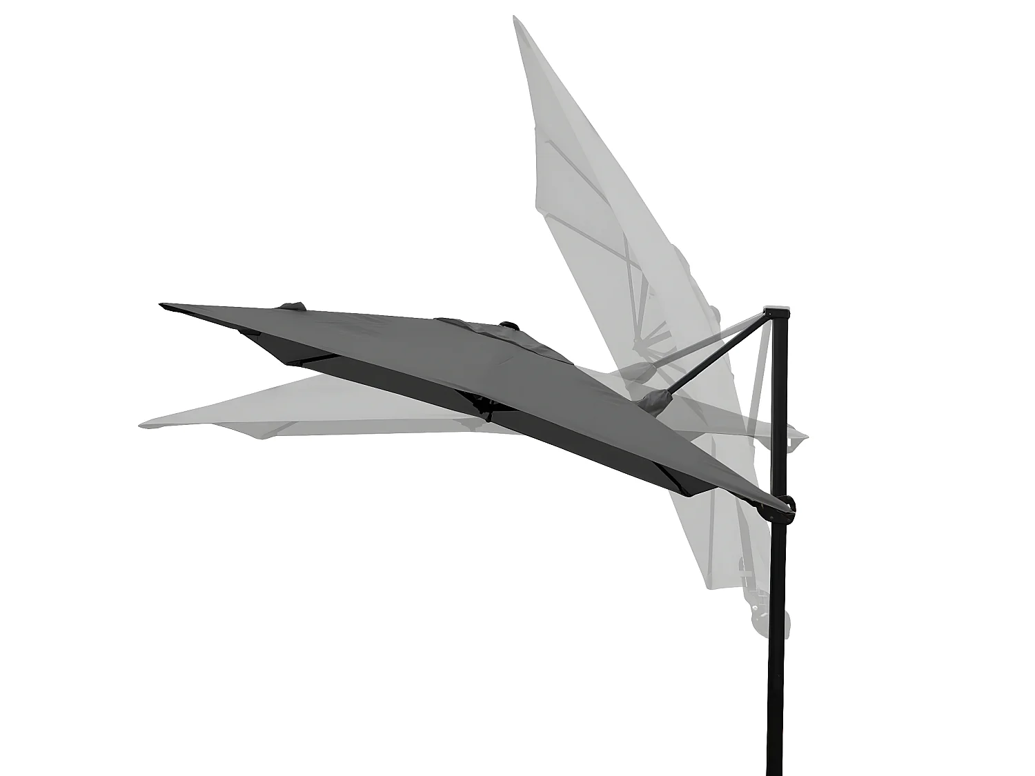 Obrotowy parasol świetlny MCW-A39 I,  antracyt bez stojaka