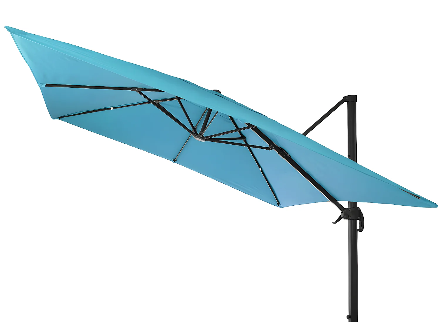 Parasol do świateł drogowych MCW-A96 I obrotowy,  turkusowy ze stojakiem