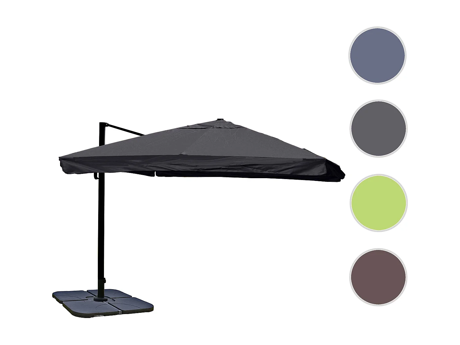 Parasol do sygnalizacji świetlnej MCW-A96 I,  Klapa, antracytowy ze stojakiem