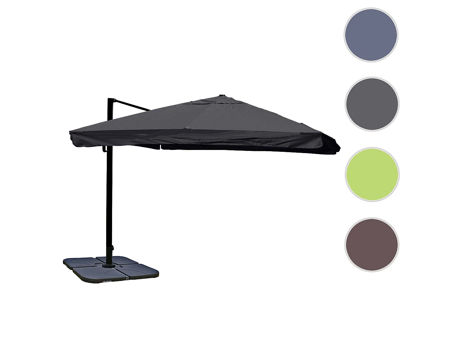 Parasol do sygnalizacji świetlnej MCW-A96 I,  Klapa, antracytowy ze stojakiem