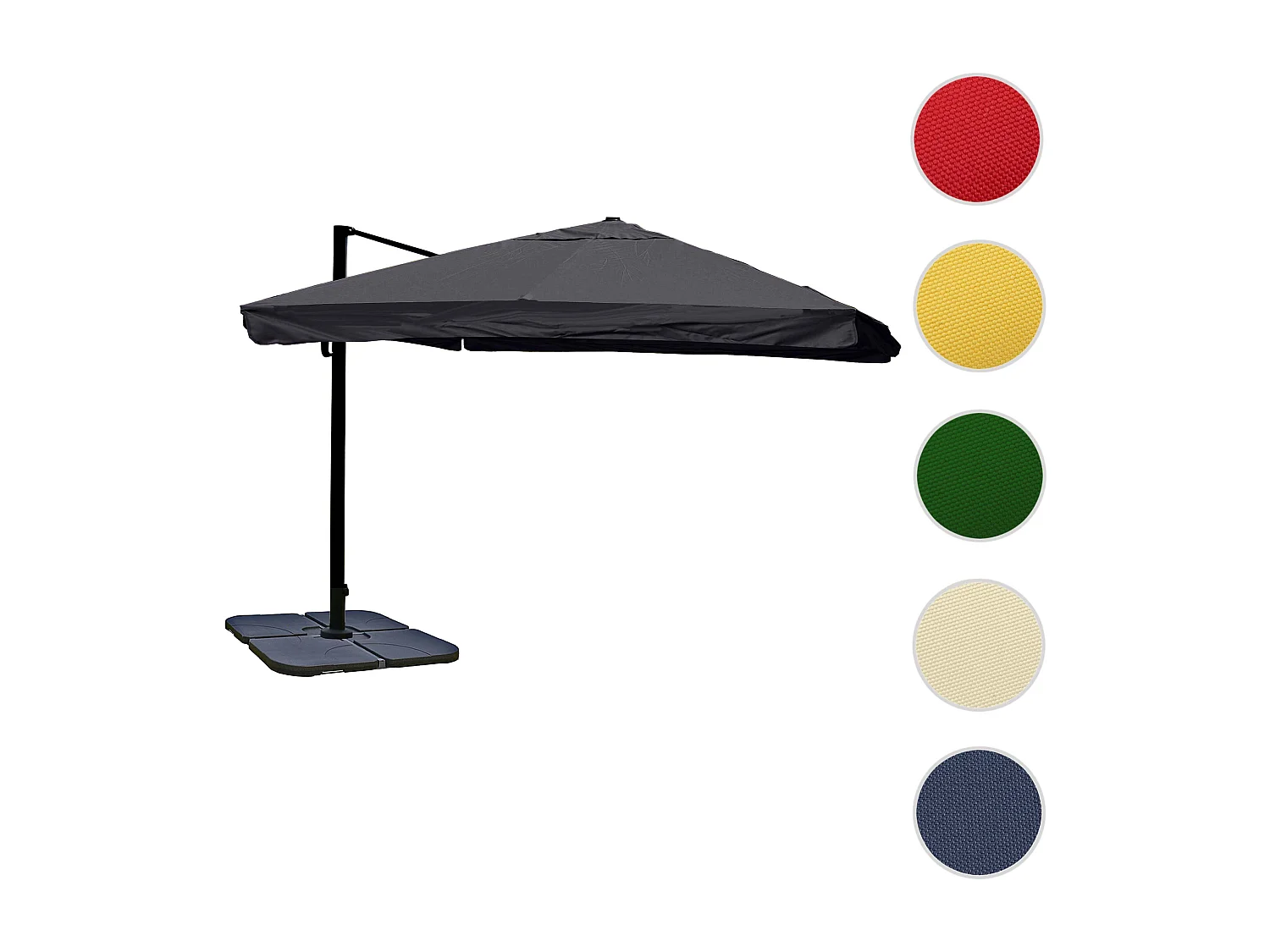 Parasol świetlny MCW-A96 III,  Klapa, antracyt ze stojakiem