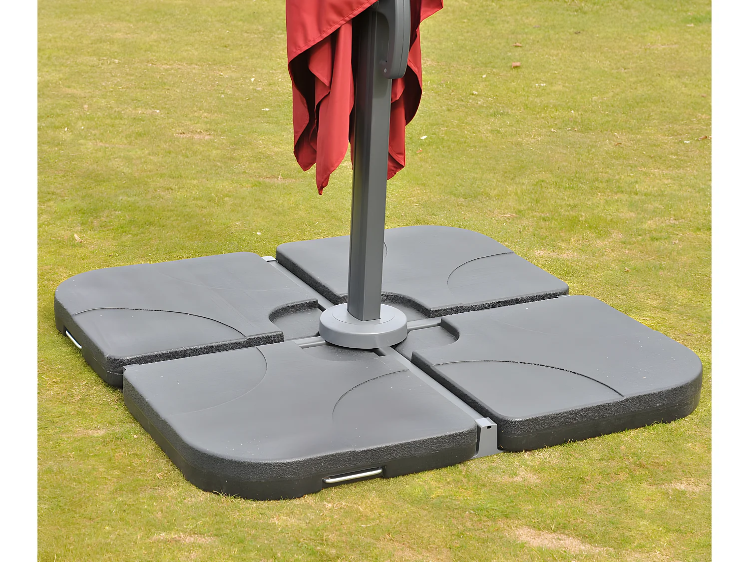 Parasol do sygnalizacji świetlnej MCW-A96 I,  turkusowy ze stojakiem, obrotowy