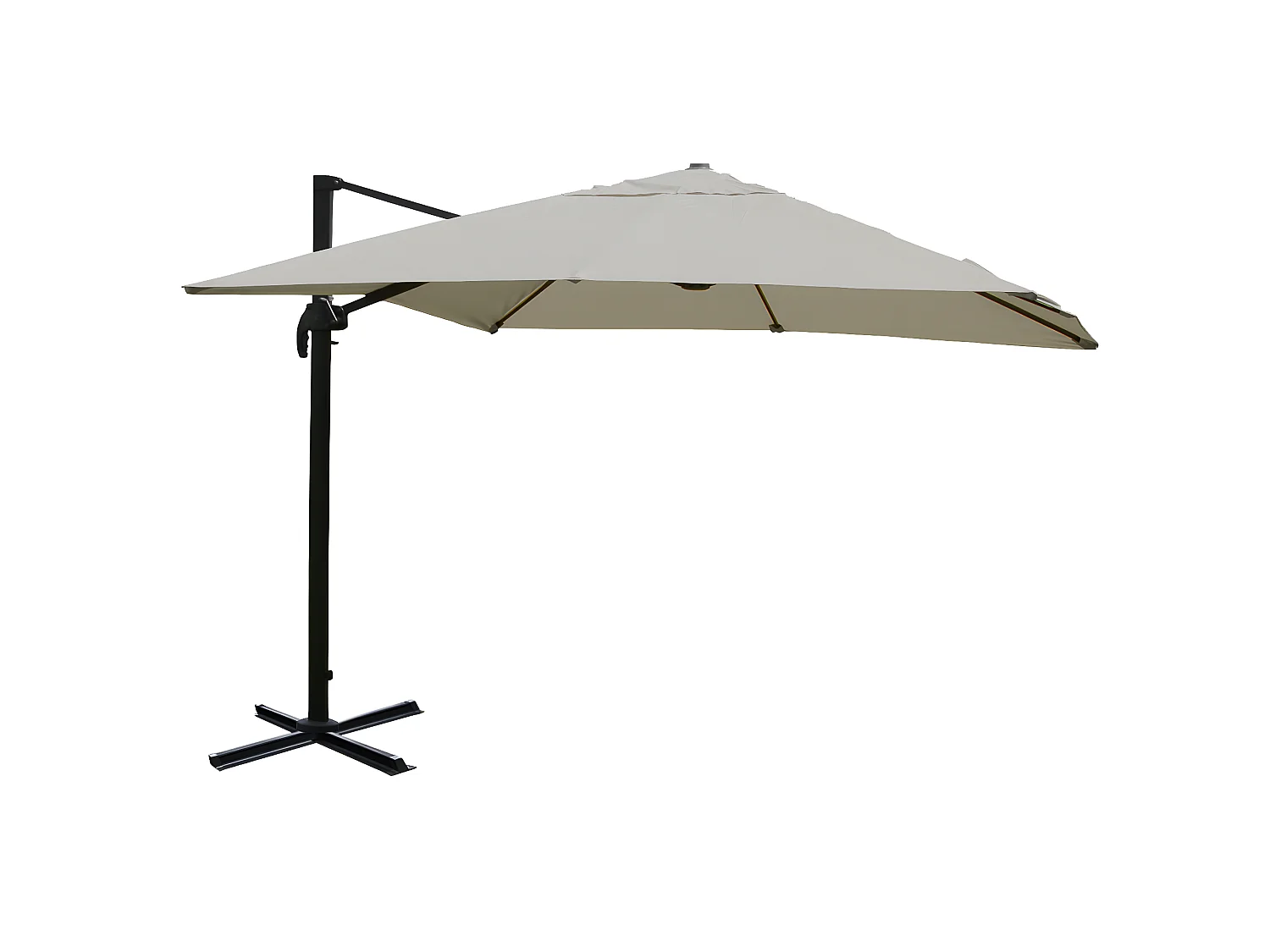 Parasol z sygnalizacją świetlną MCW-A96 II,  kremowo-szary bez stojaka