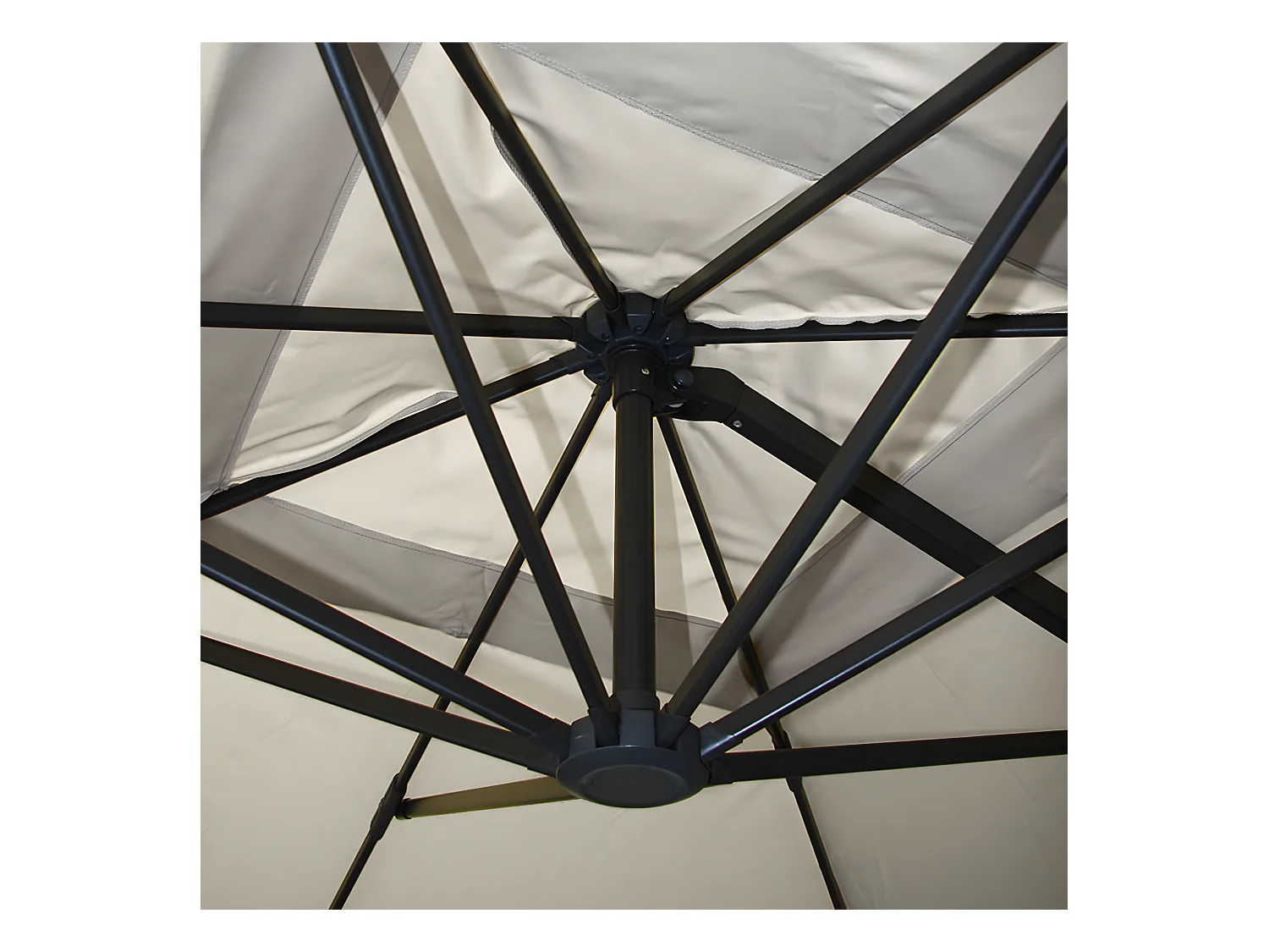 Parasol świetlny MCW-A96 III,  Klapa, kremowo-szary bez stojaka