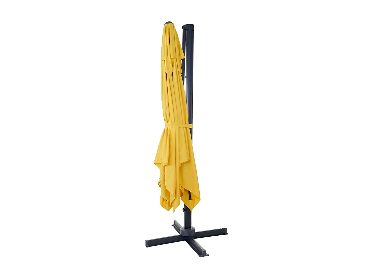 Zweefparasol MCW-A96 I draaibaar,  geel zonder voet, draaibaar