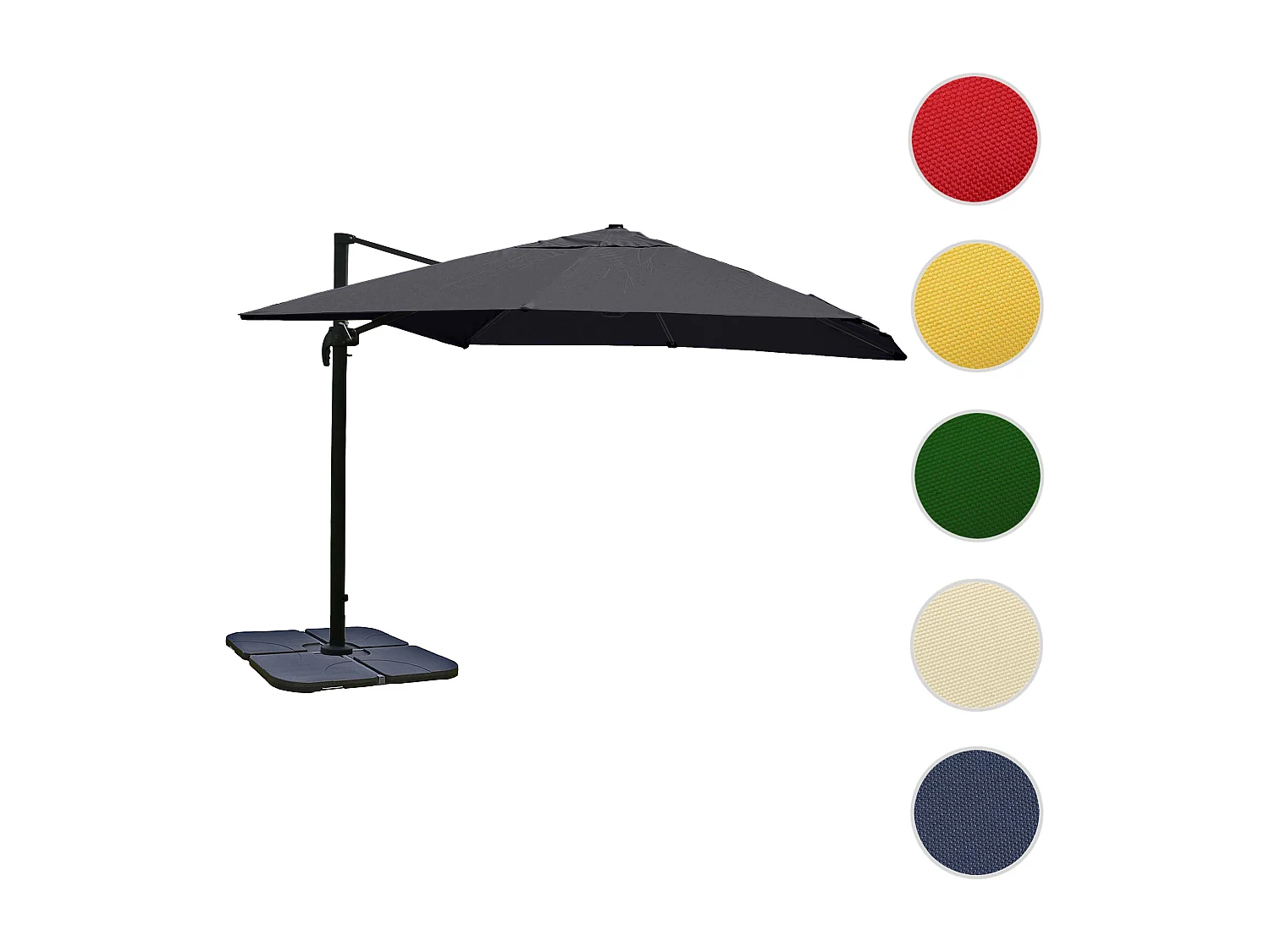 Parasol świetlny MCW-A96 III,  antracyt ze stojakiem