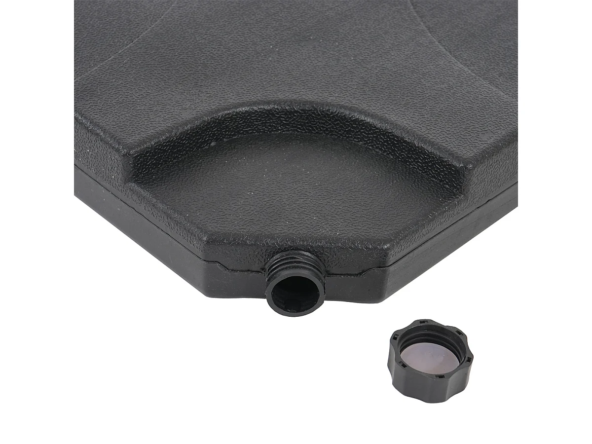 Ombrellone parasole decentrato MCW-A96 3x3m alluminio ~ bordeaux con base
