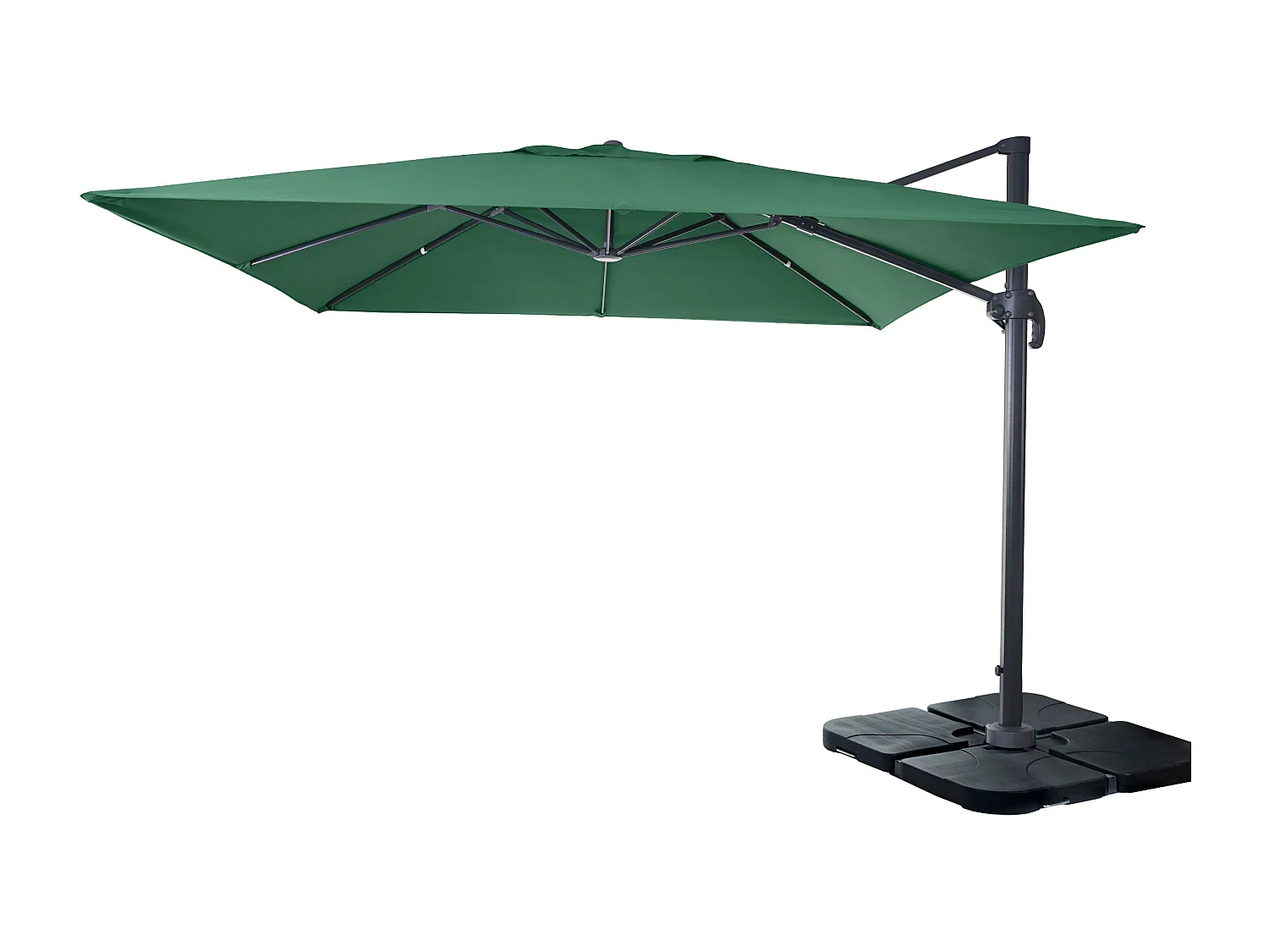 Parasol do świateł drogowych MCW-A96 I obrotowy,  ciemnozielony ze stojakiem, obrotowy