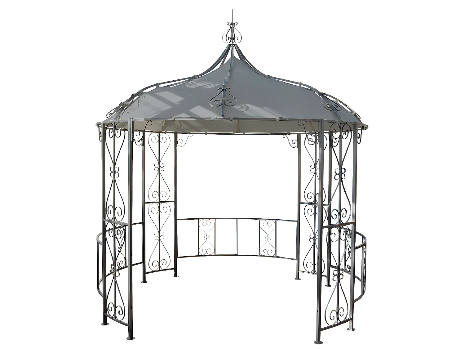 Vervangen overkapping voor pergola Cabrera,  lichtgrijs