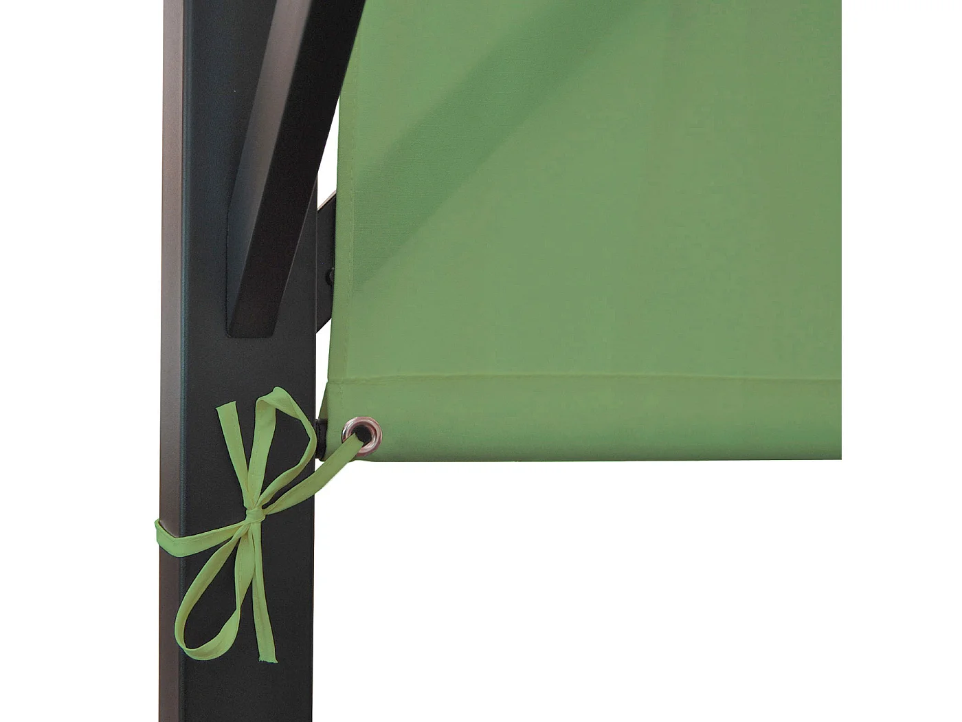 Gazebo pergola regolabile baldacchino moderno elegante giardino patio Baia acciaio poliestere 4x3m verde