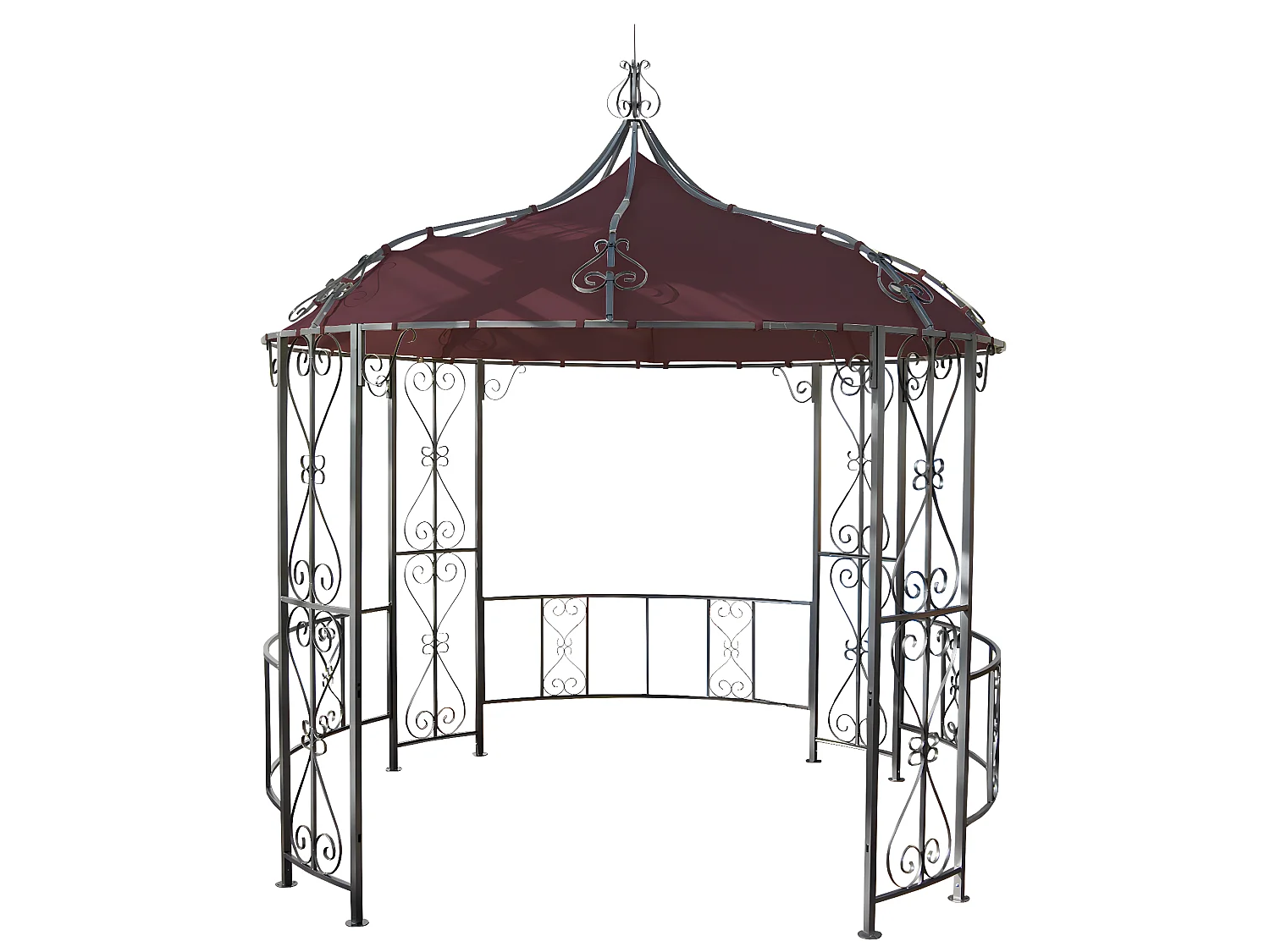 Vervangen overkapping voor pergola Cabrera,  roodbruin