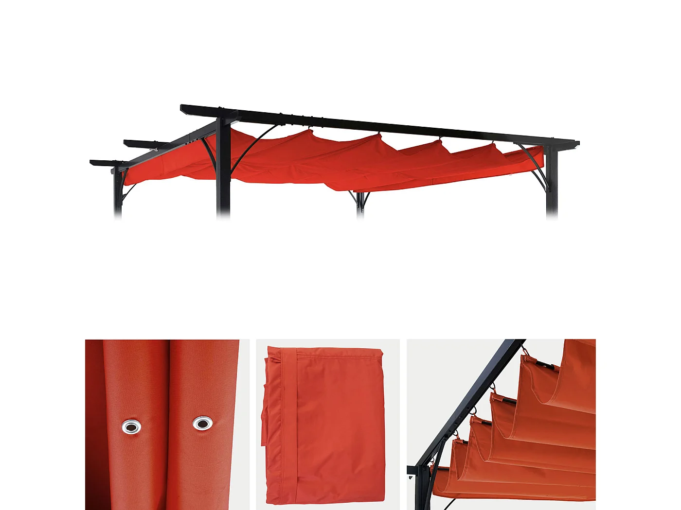 Ersatzbezug Dach Pergola MCW-C42, Terracotta