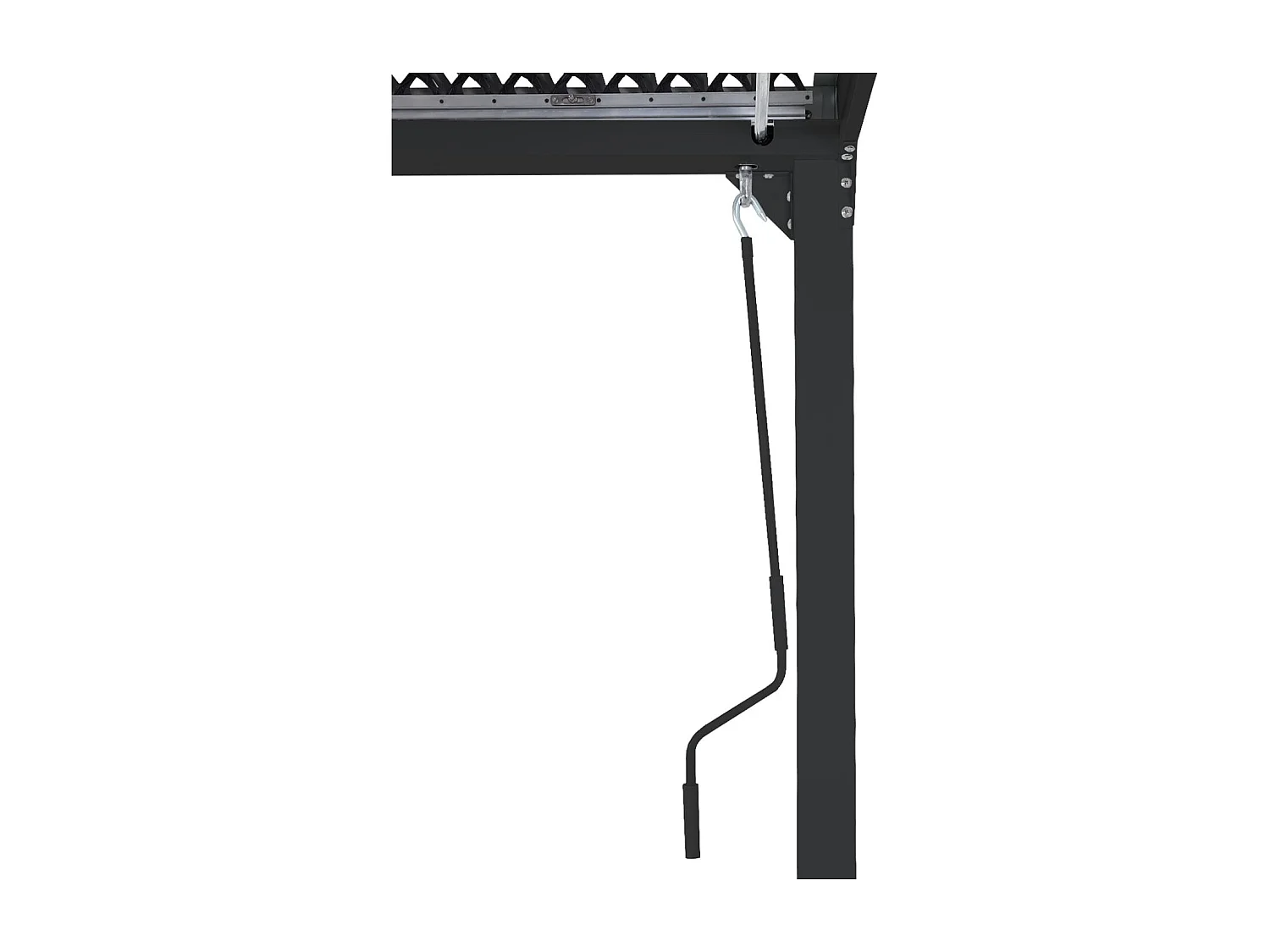 Aluminiumspergola MCW-L41 med 6 sidevægge,  antracit