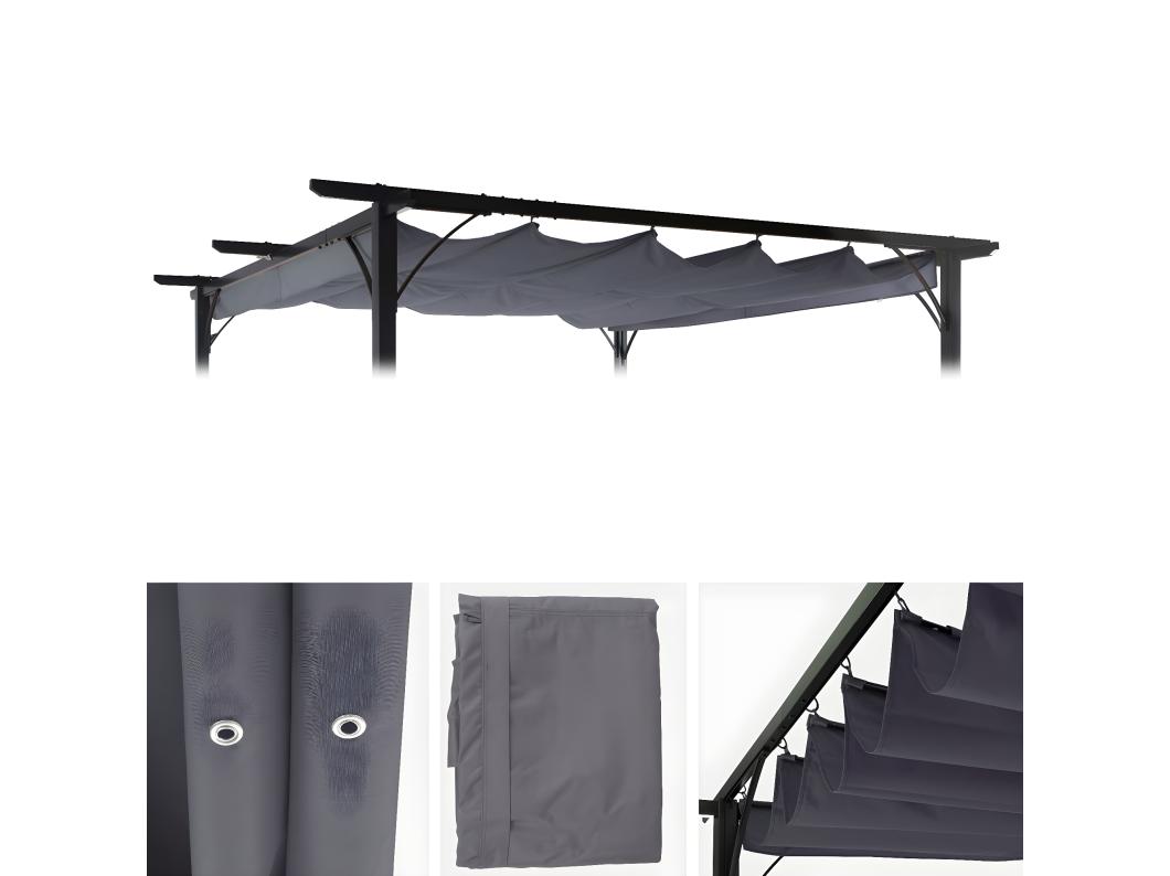 Vervangende bekleding dak pergola MCW-C42,  grijs