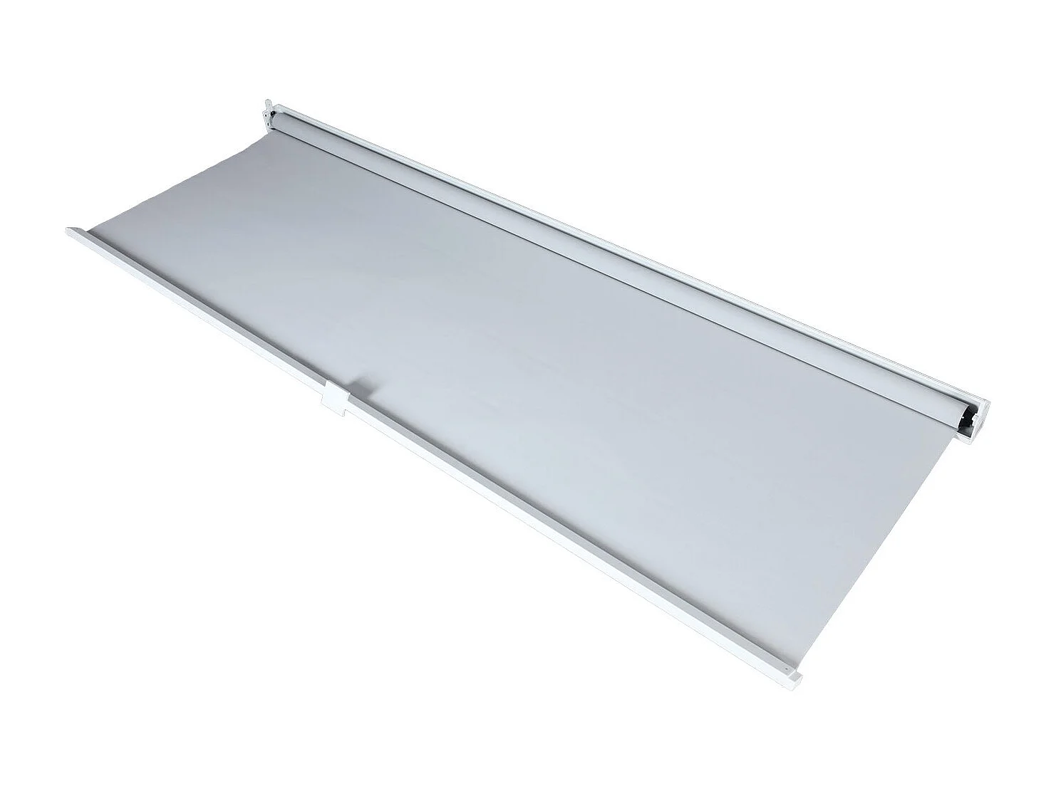 Aluminiumspergola MCW-L41 med 2 sidevægge,  hvid