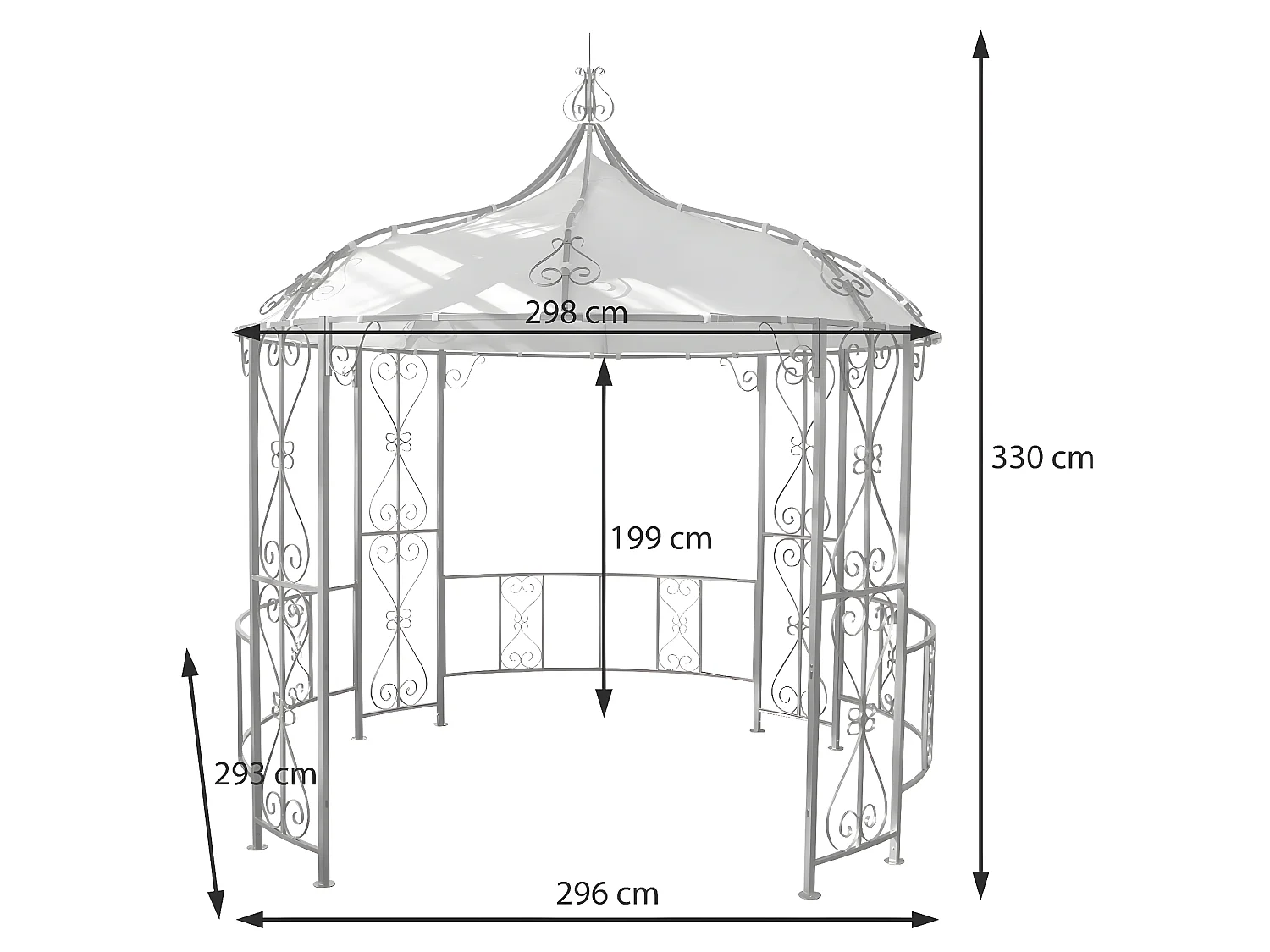 Pergola Cabrera,  czerwono-brązowy