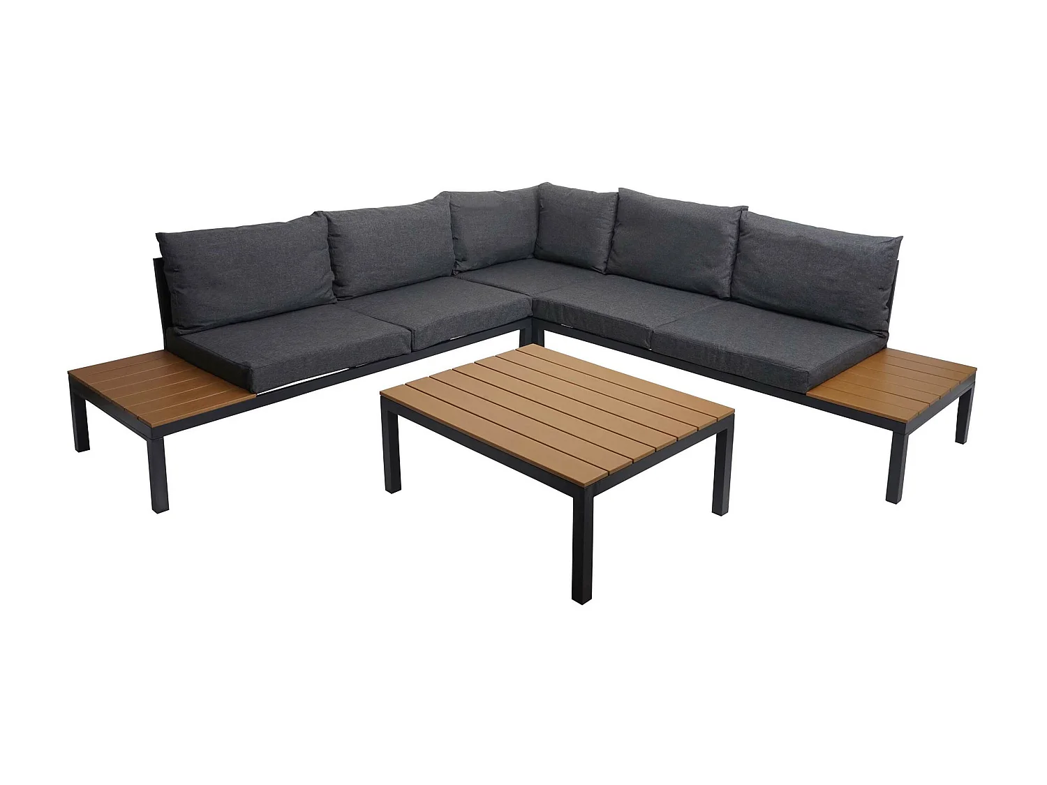 Zestaw ogrodowy MCW-H54b (2-częściowy),  ciemnoszara tapicerka