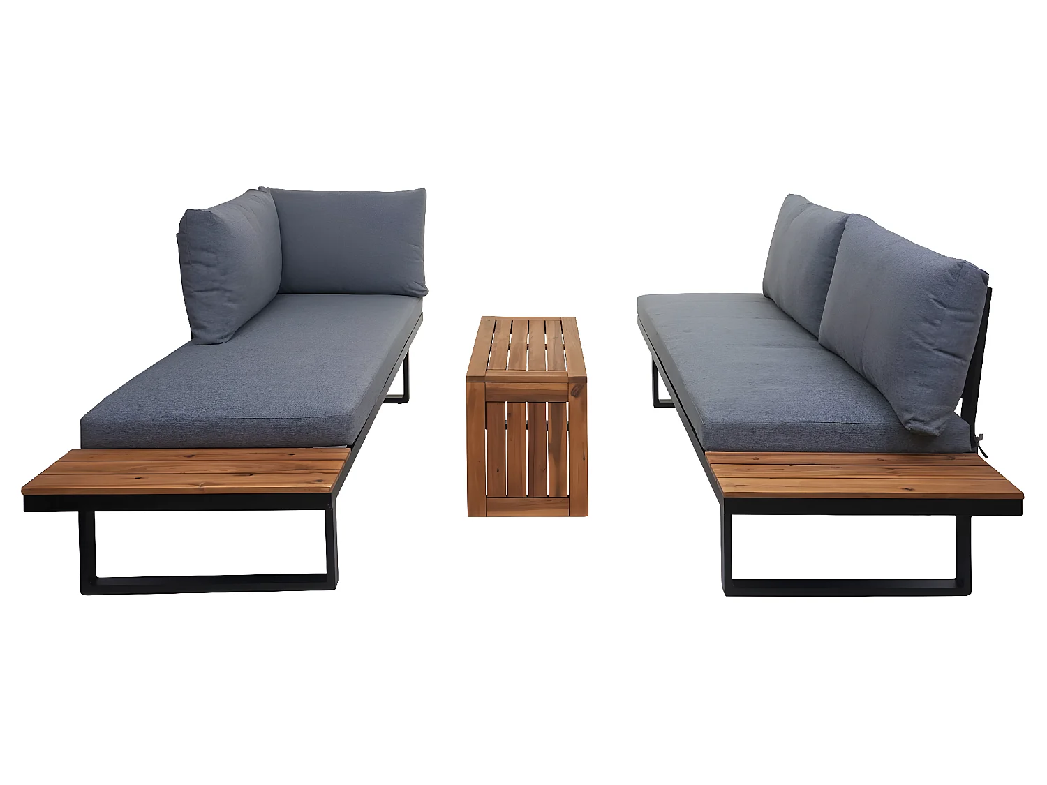 Zestaw ogrodowy MCW-L27 (zestaw 3 sztuk),  ciemnoszary