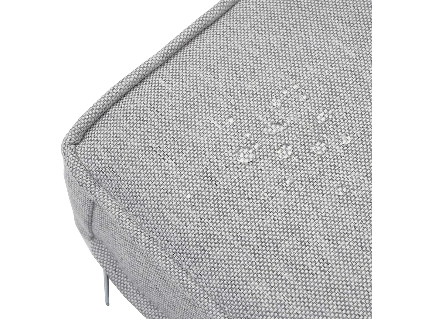 Gartengarnitur MCW-G28 Rattan (4-teilig), Grau, Kissen hellgrau