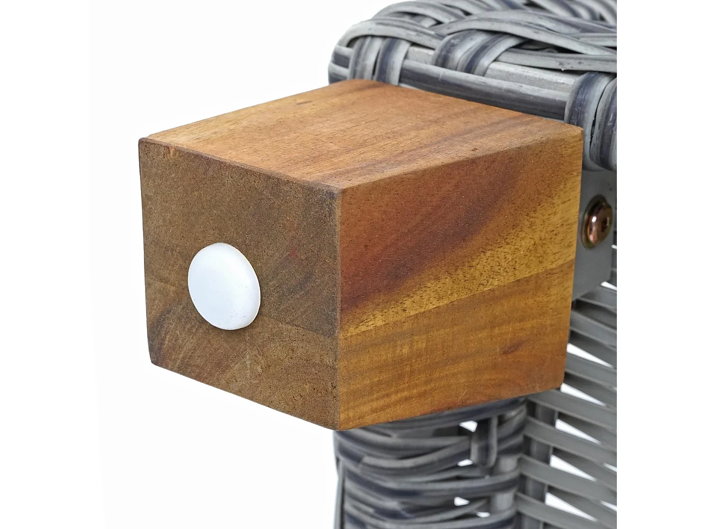 Gartengarnitur MCW-G28 Rattan (4-teilig), Grau, Kissen hellgrau