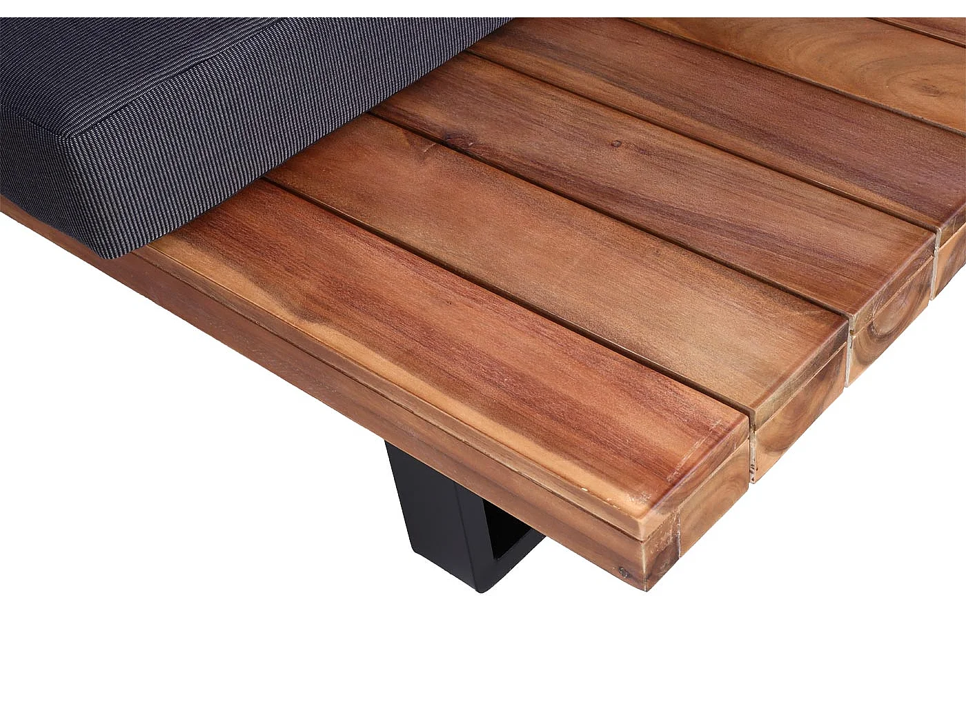 Garten-Garnitur MCW-H54 (2er-Set), Braun, Polster dunkelgrau