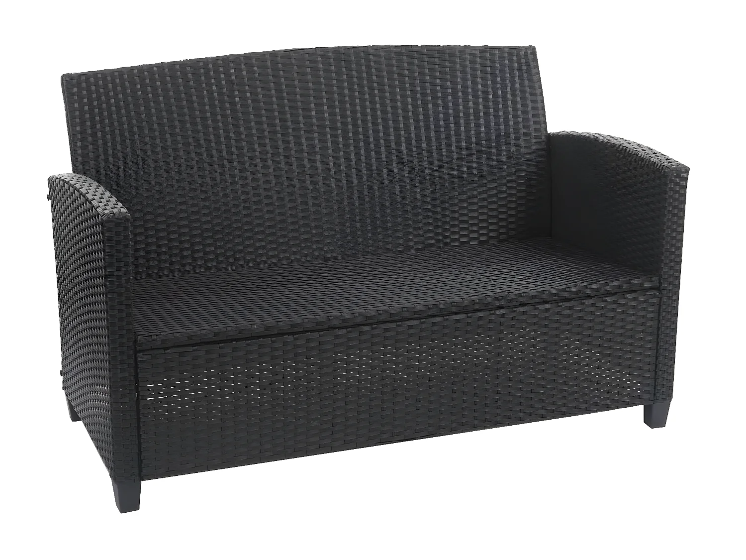 Zestaw rattanowy XXL MCW-F10 (4 szt.),  antracyt