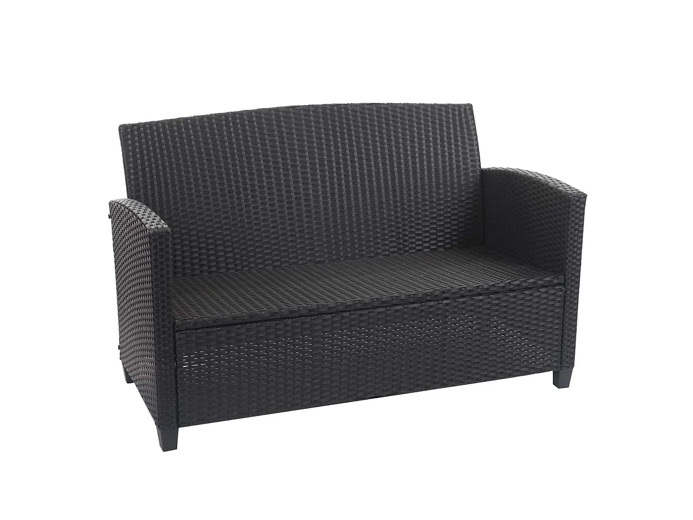 Zestaw rattanowy XXL MCW-F10 (4 szt.),  antracyt