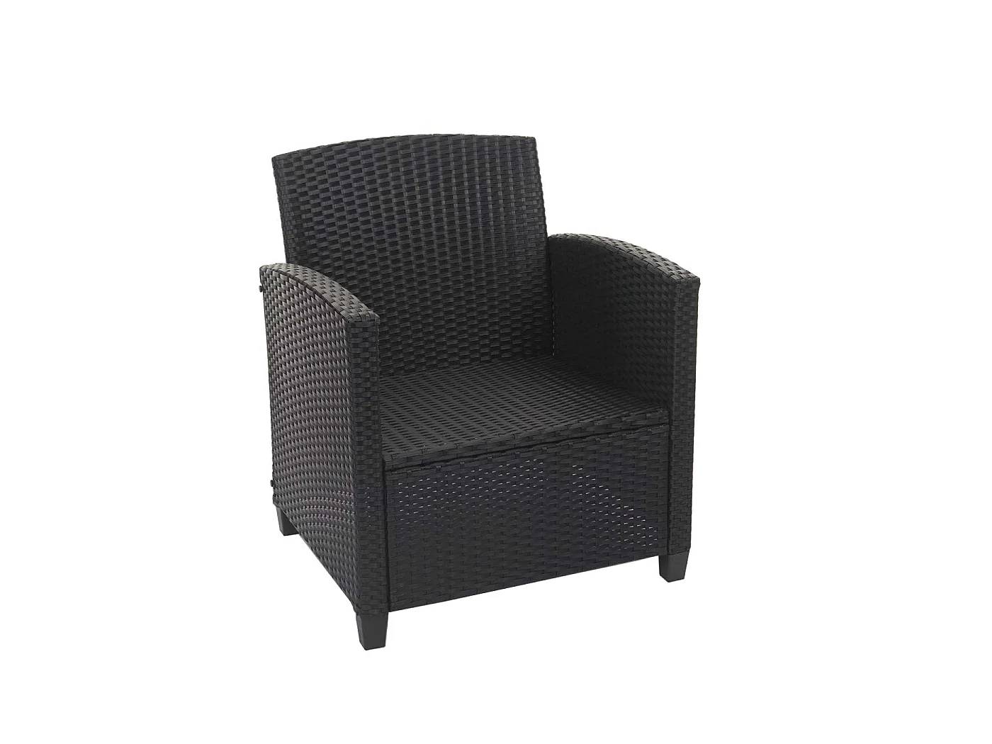 Zestaw rattanowy XXL MCW-F10 (4 szt.),  antracyt