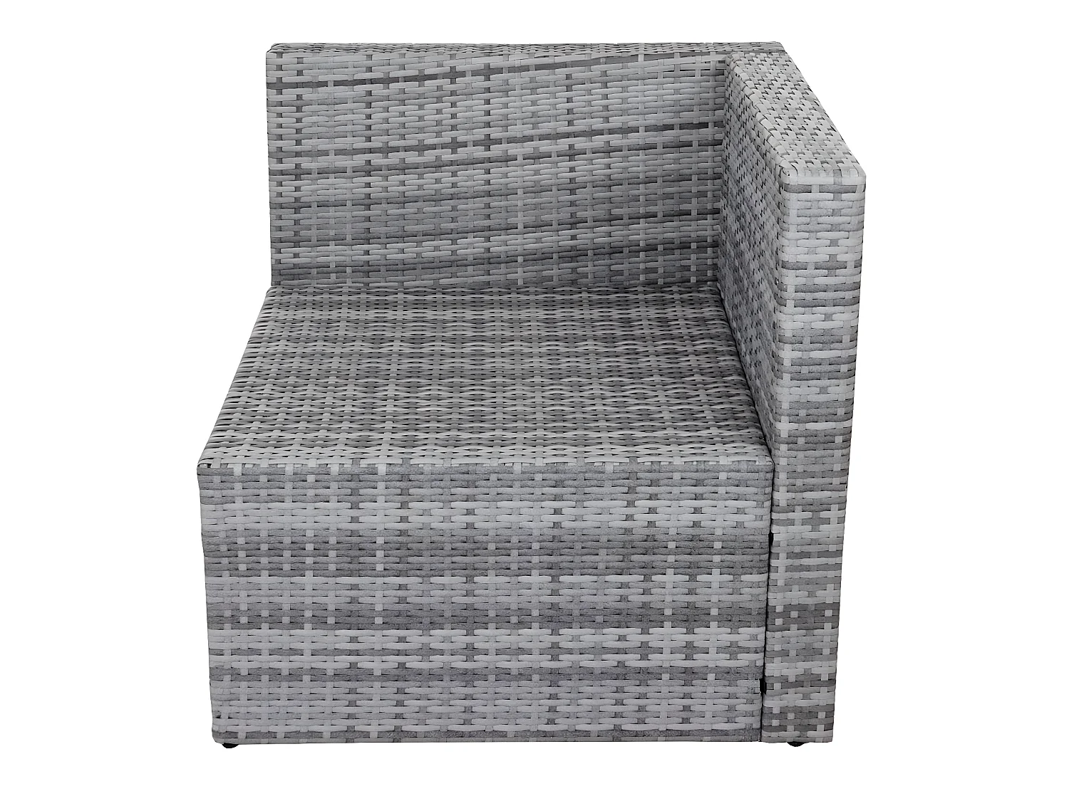 Poly-Rattan-Garnitur MCW-D28 (5-teilig), Grau, Polster creme ohne Deko-Kissen/Abdeckung