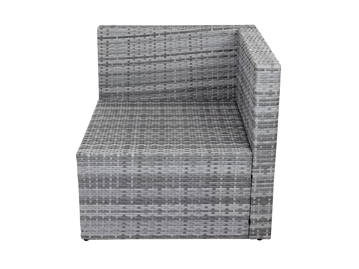 Poly-Rattan-Garnitur MCW-D28 (5-teilig), Grau, Polster creme ohne Deko-Kissen/Abdeckung