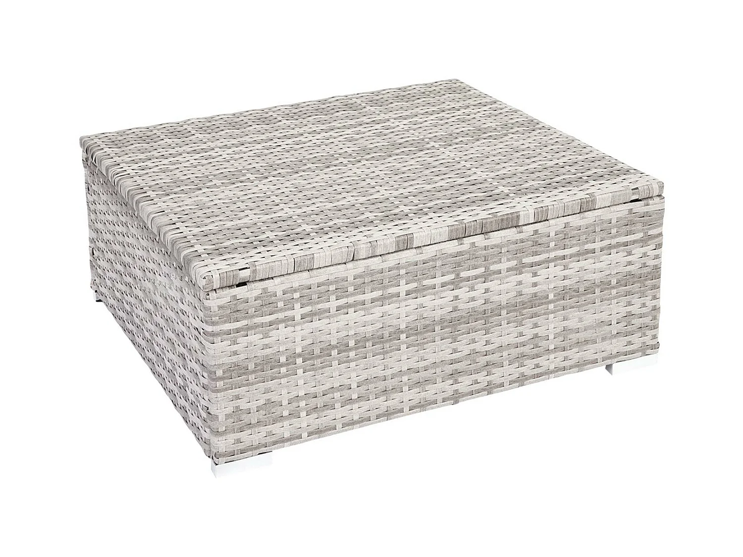 Zestaw polirattanowy Busto,  szary, poduszki kremowe